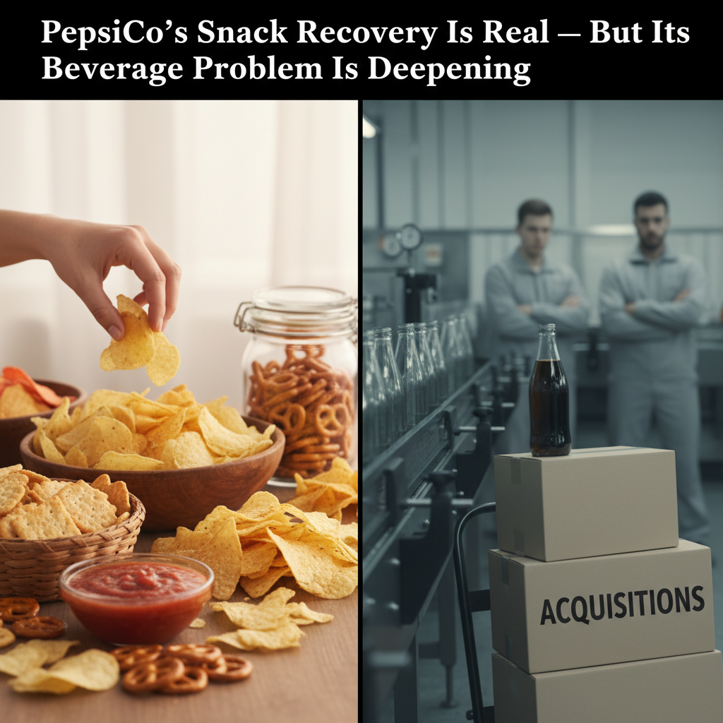 PepsiCo's Snack Recovery Is Real — But Its Beverage Problem Is Deepening